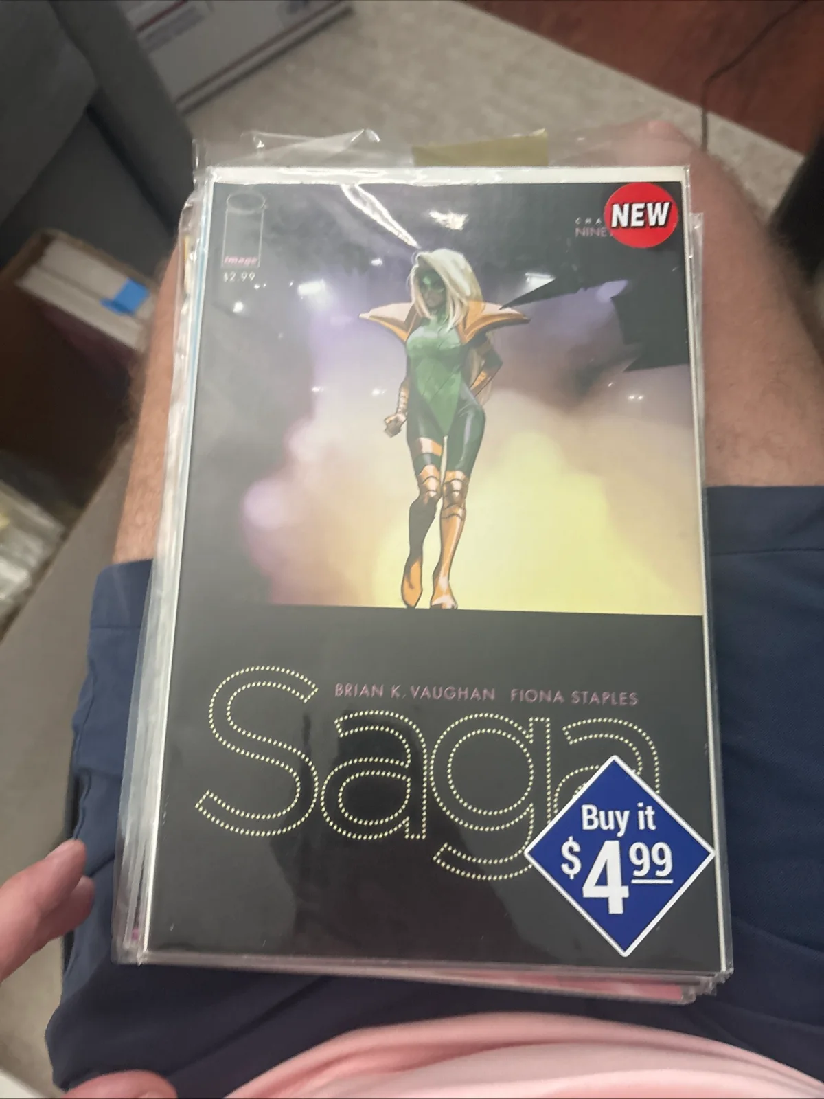 Saga Comic Book by Brian K. Vaughan and Fiona Staples