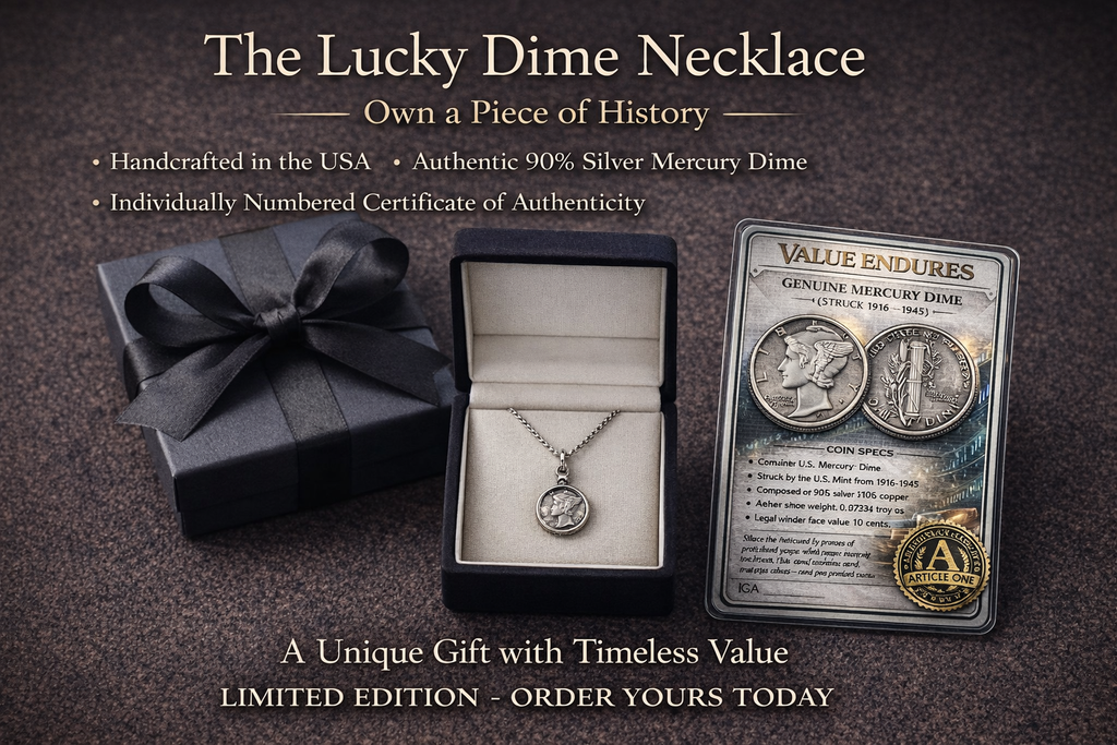 Lucky Dime Necklace — Authentic Silver Coin (First Edition)