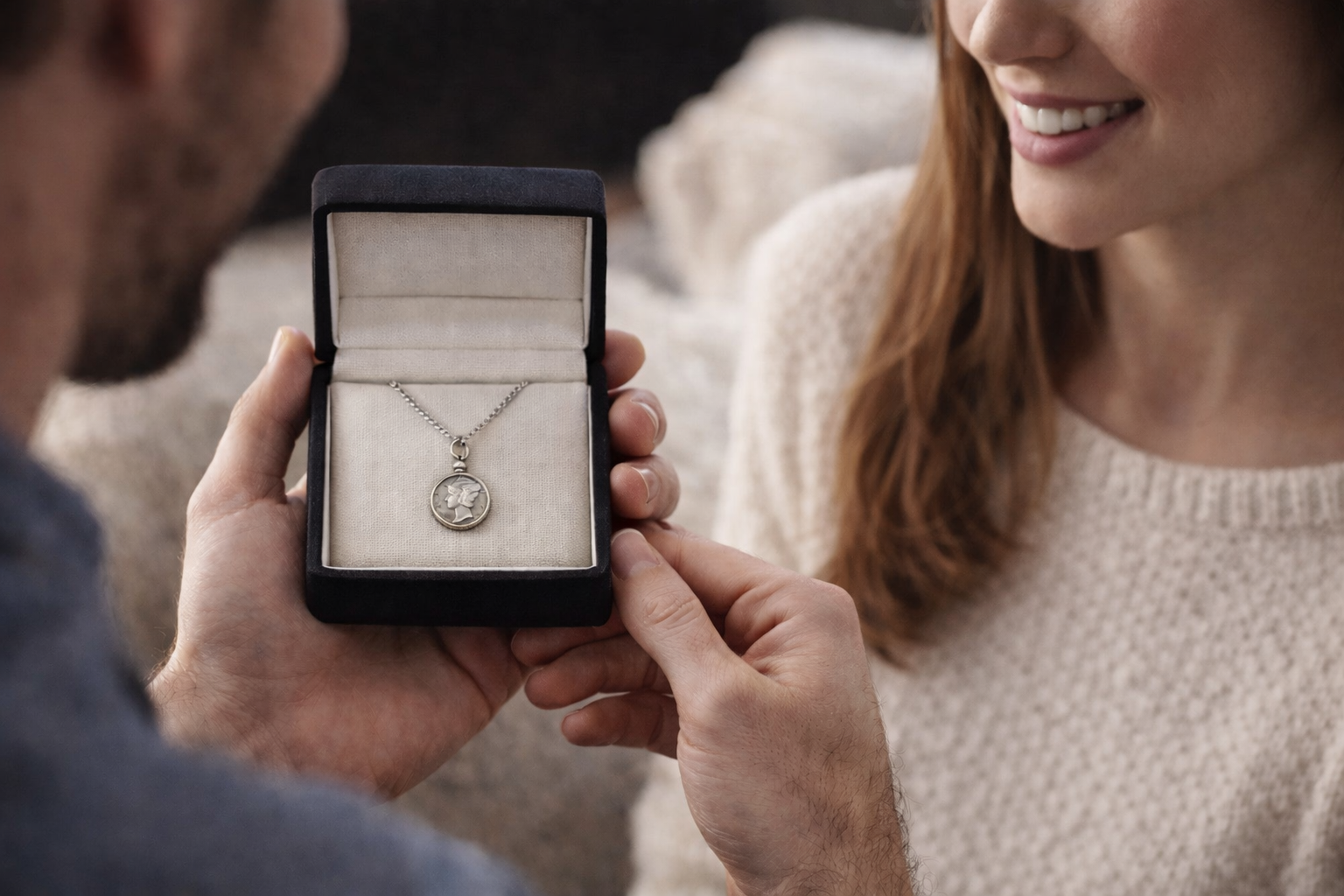 Lucky Dime Necklace — Authentic Silver Coin (First Edition)