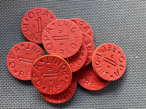 10 WWII OPA Ration Tokens Lot — Authentic Home Front Relics w/ Free Authentic WW2 Photo Reprint & Hand Numbered Certificate of Authenticity